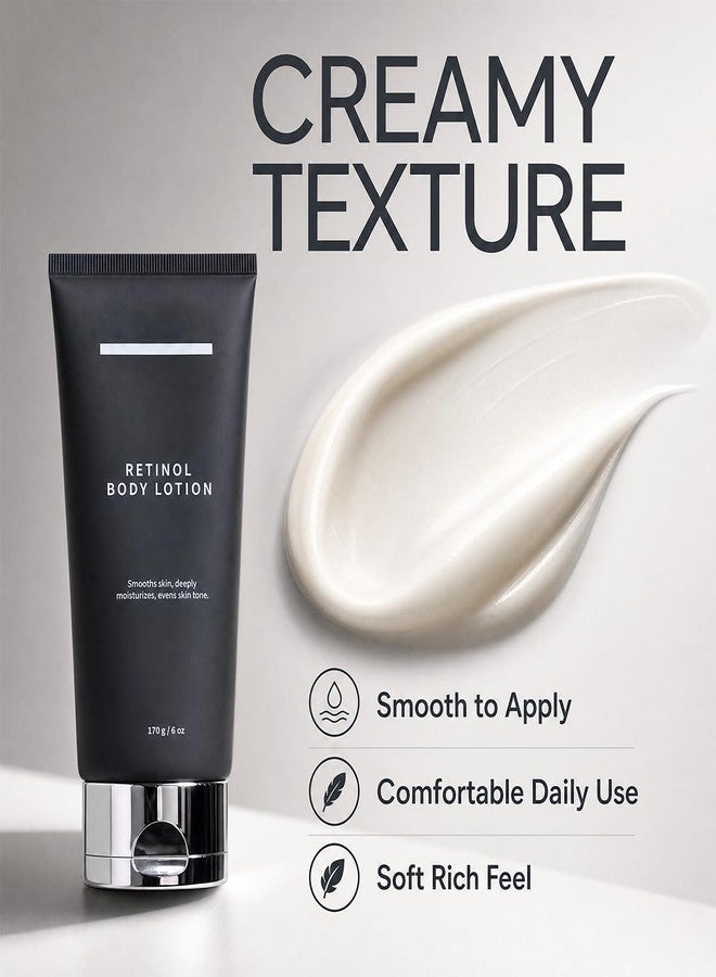 Aiwejay Retinol Body Lotion, Firming Body Cream for Crepey Skin, Moisturizing Anti-Aging Lotion for Neck, Arms, Legs & Full Body Skin Care, 170g - Image 5
