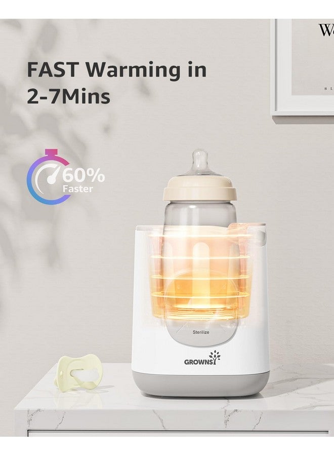 GROWNSY Bottle Warmer, Baby Bottle Warmer Fast For Breastmilk & Formula, Accurate Temperature Control, Milk Warmer For All Bottles With Thaw, Sterilizing, Keep Warm, Heat Food  - Image 2