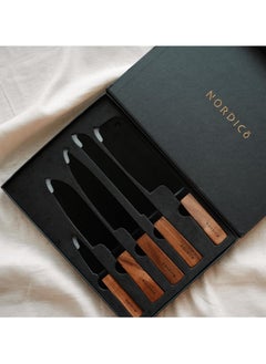 Nordico Professional Kitchen Knife Set | kitchen essentials | Gifts for kitchen | Gifts for men | Gifts for women | Acacia Wood Handles - pzsku/Z8DCAA7352BB2FBD140A8Z/45/_/1723622124/795a3a23-375b-4ee2-a585-5d964b987d55