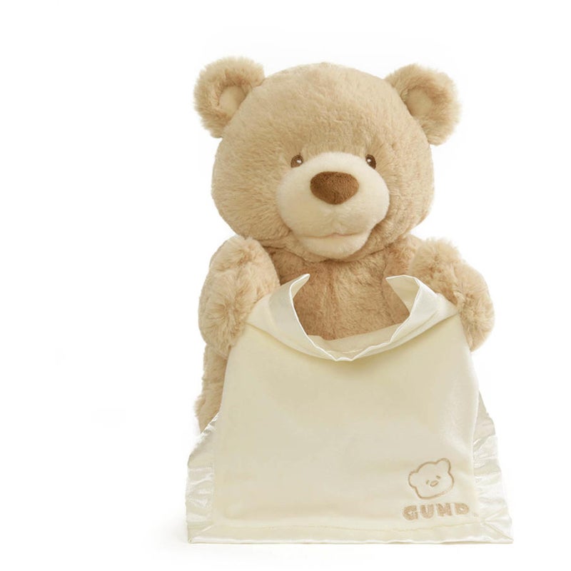GUND Peek-A-Boo Teddy Bear Plush, Animated Stuffed Animal for Babies and Newborns, 11.5" - Image 1