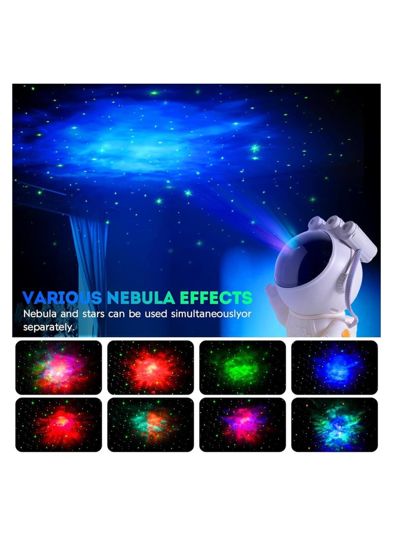Astronaut Galaxy Star Projector Starry Night Light Projector with Nebula,Timer and Remote Control, Bedroom and Ceiling, Gifts for Children and Adults, Acrylonitrile Butadiene Styrene, White - Image 2