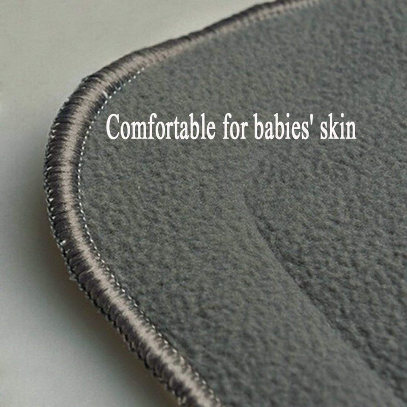 Alya Pack of 6 Bamboo Charcoal Diaper Inserts Liner Pads Reusable Washable For Cloth Diapers Baby/Toddler/Infants I Age 0-2 Years (Pack of 6) - Image 4