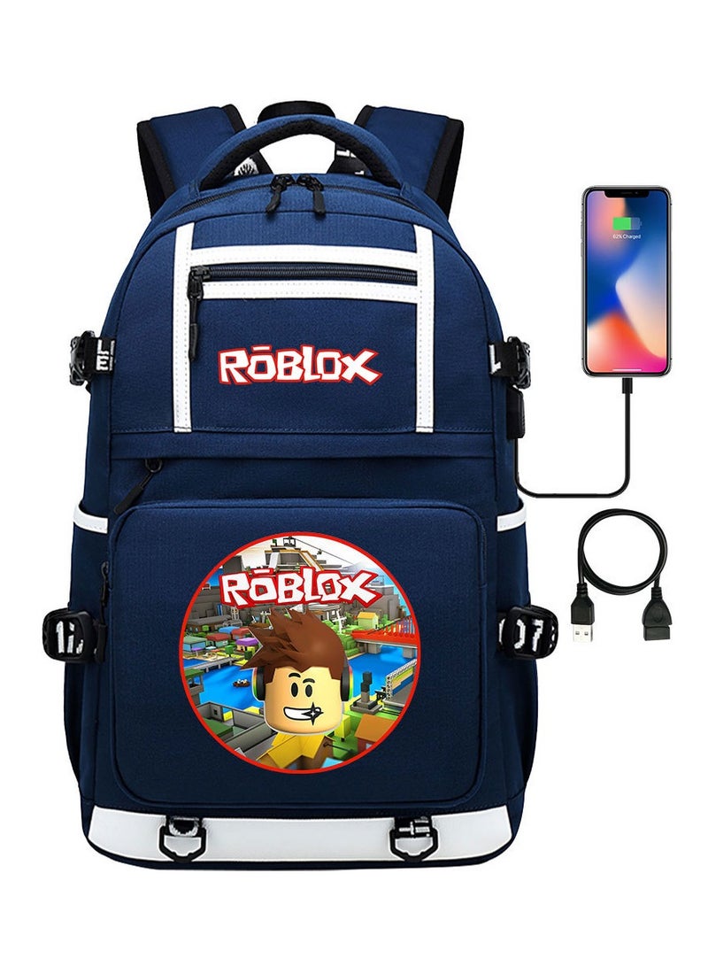 روبلوكس أكتاف مطبوعة للشباب ذات سعة كبيرة للرجال والنساء