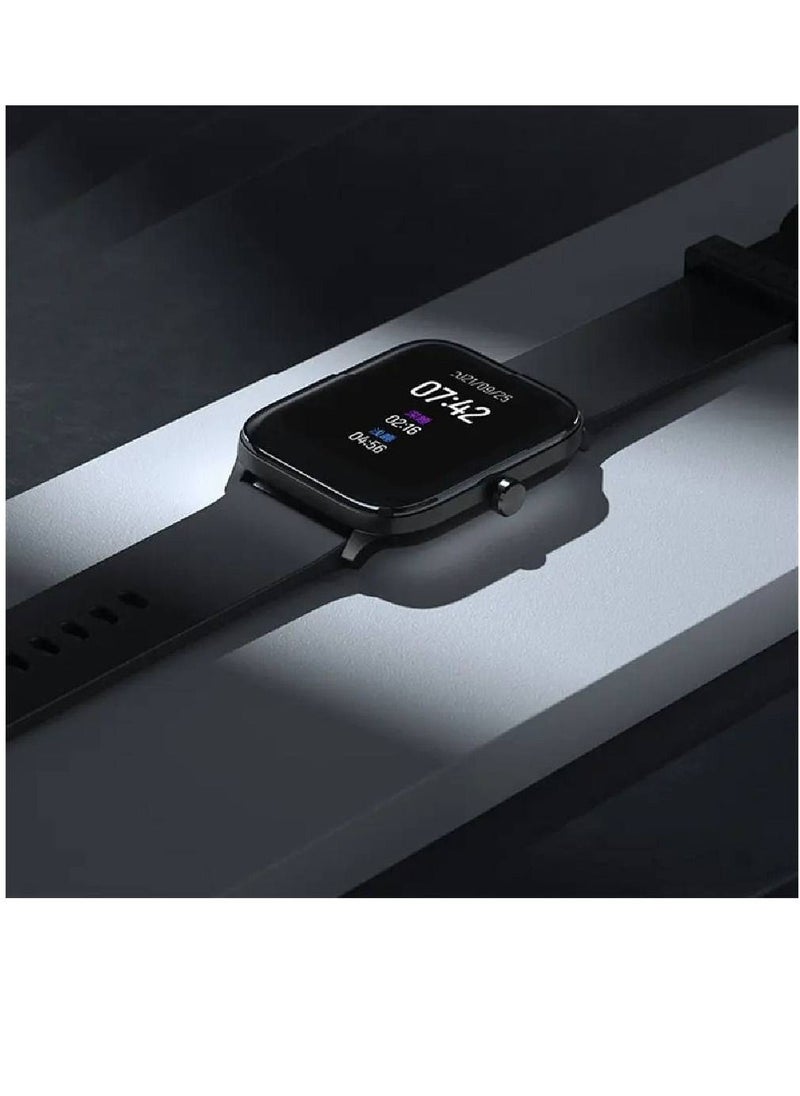 miYou GST HD Screen Heart Rate Monitor 12 Sport Models IP68 Waterproof Bluetooth Calling Smartwatch Black  - Image 3