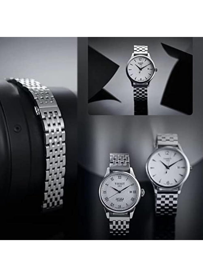 Stainless Steel Watch Band Straight & Curved End 14mm 16mm 18mm 19mm 20mm 21mm 22mm 23mm 24mm Premium Polished Metal Watch Band Bracelet Universal Smartwatch Replacement Strap Men Women - Image 4