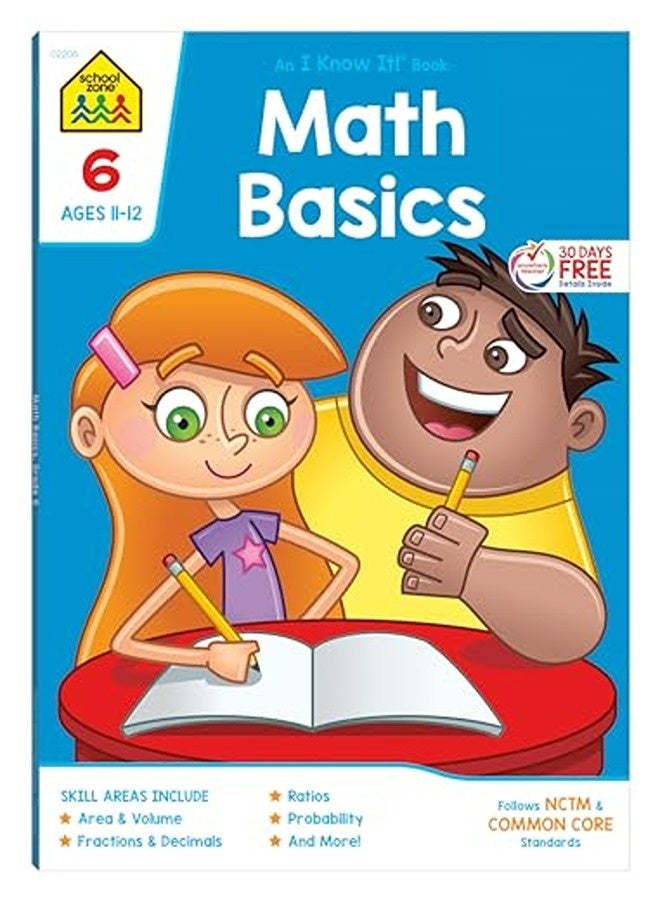 Math Basics 6 Deluxe Edition Workbook By School Zone Publishing Paperback