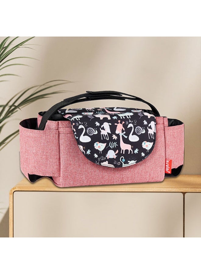 انسولار متعددة الوظائف حقيبة عربة طفل - قدرة كبيرة ، حفاضات الطفل ، الحليب ، لعبة جيب - Image 1