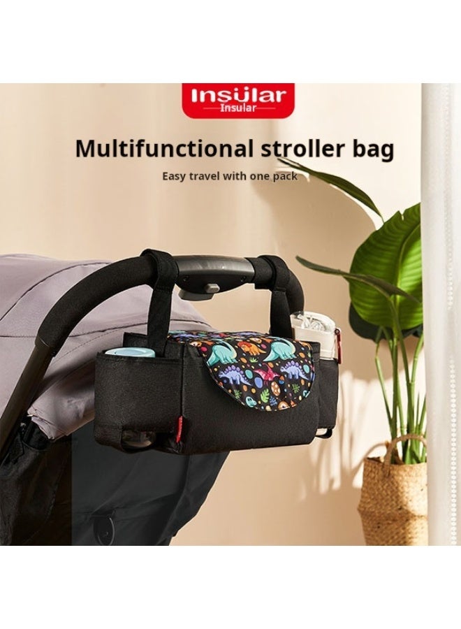 انسولار متعددة الوظائف حقيبة عربة طفل - قدرة كبيرة ، حفاضات الطفل ، الحليب ، لعبة جيب - Image 2
