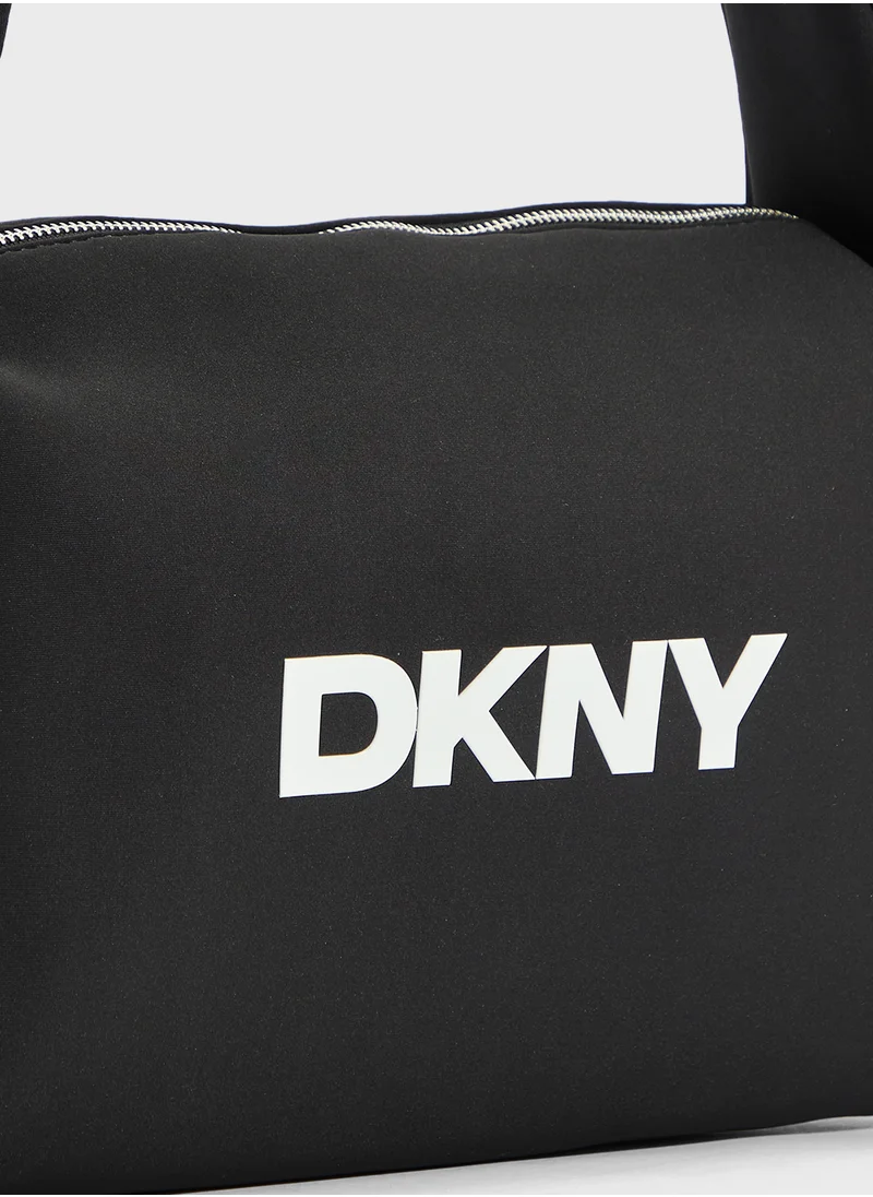 DKNY Carol Logo Top Handle Zip Through Tote