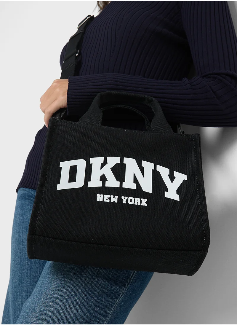 DKNY Carol Logo Top Handle Zip Through Tote