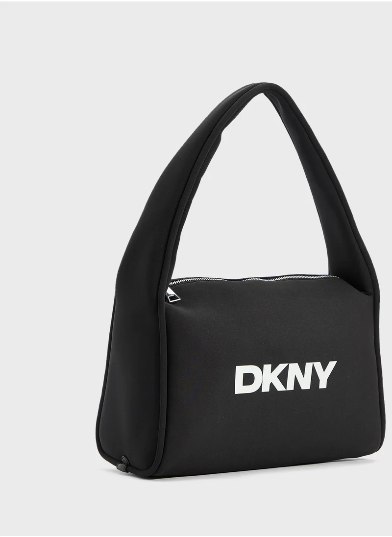 DKNY Carol Logo Top Handle Zip Through Tote