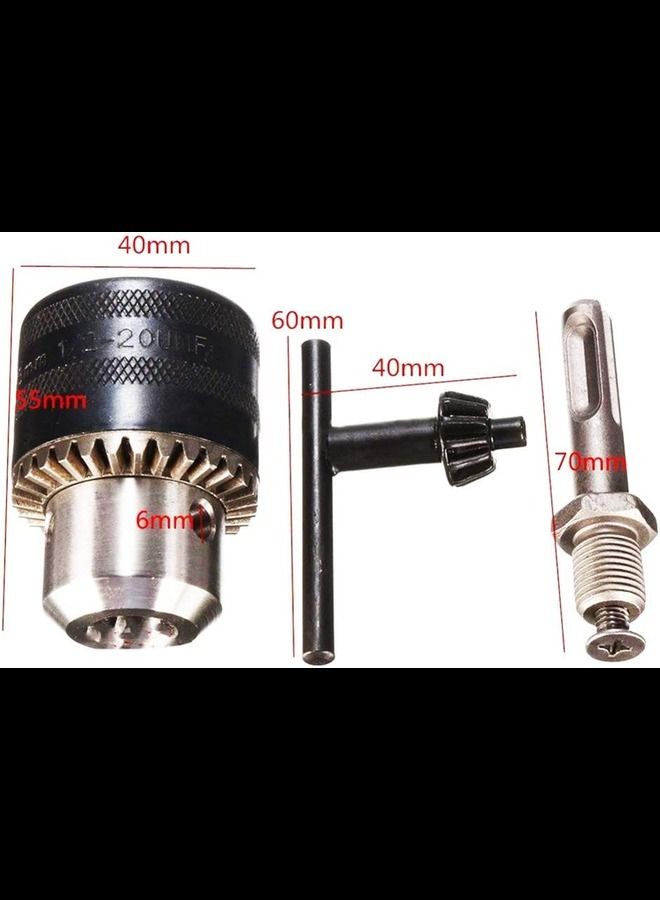 ABBASALI MLD Drill Chuck + Hex Shank Key +SDS Plus Shank Rotary Hammer Drill Chuck  - Image 2