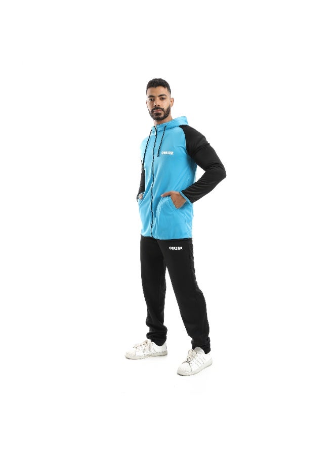 Caesar Men's plain tracksuit with front zipper - Image 2