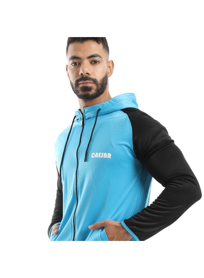 Caesar Men's plain tracksuit with front zipper - Image 5