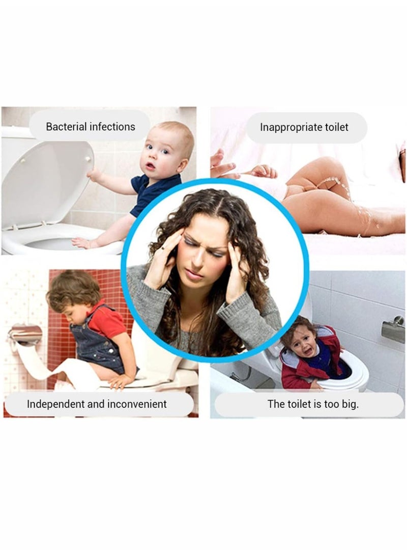 Gonice Baby Potty Trainer, Non-Slip Toilet Training Seat with Handles, Cartoon Shape Toddler Toilet Seat for Independent Urination, Portable for Travel - Image 5