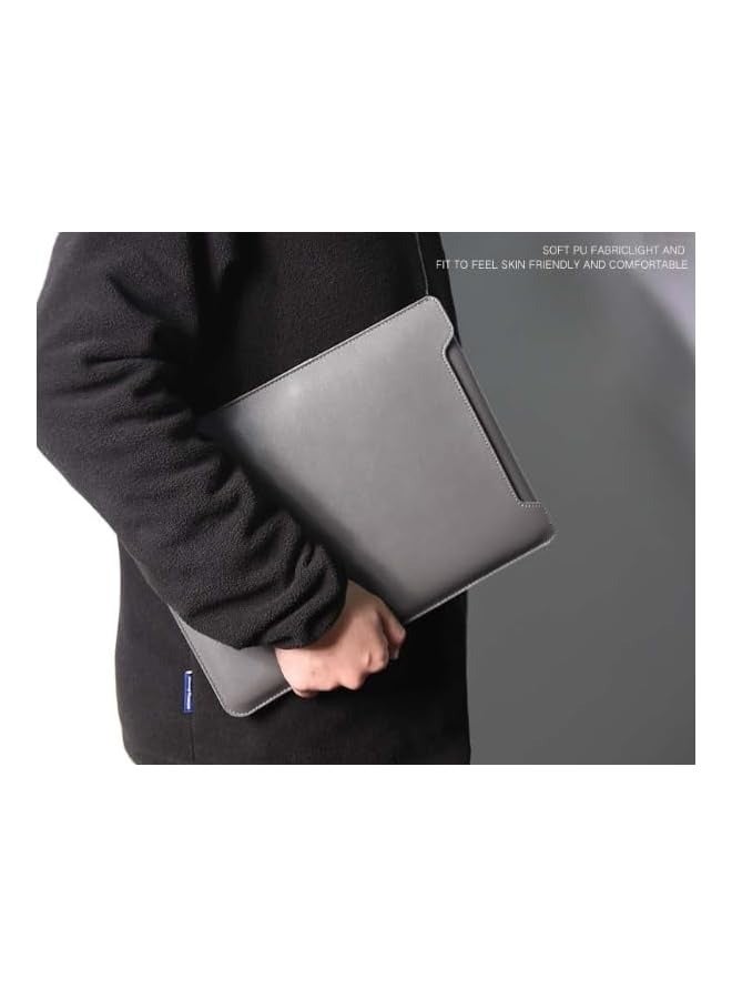 PROMASS Laptop Bag For Women&Men Sleeve Case 13/14-Inches Compatible With 4 in1 Laptop Stand,Mouse pad Accessory bag MacBook Pro Notebook,Resistant Laptop Bag for Business, Office, Travel, and School (Gray)  - Image 3