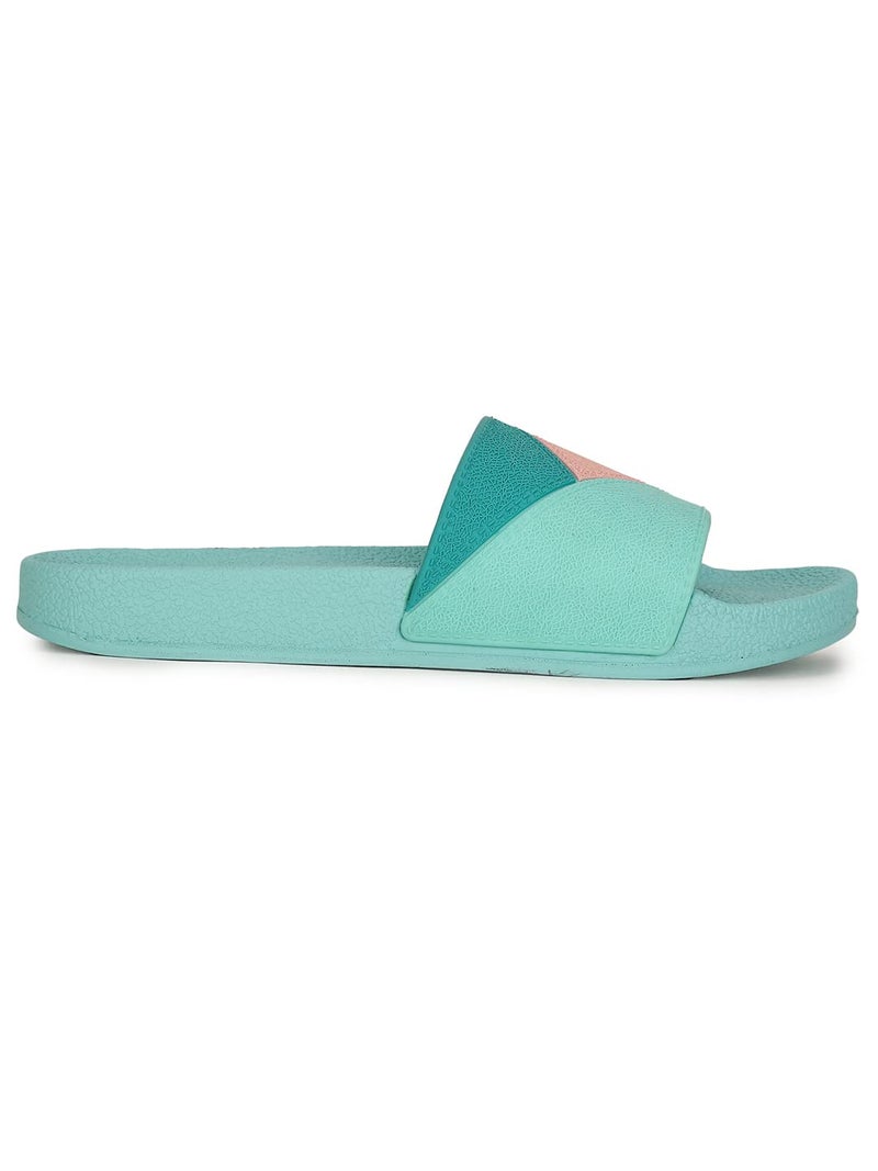Bata E- Ivry Women's Light Green Flip Flops - 5 UK (5727581) - Image 2