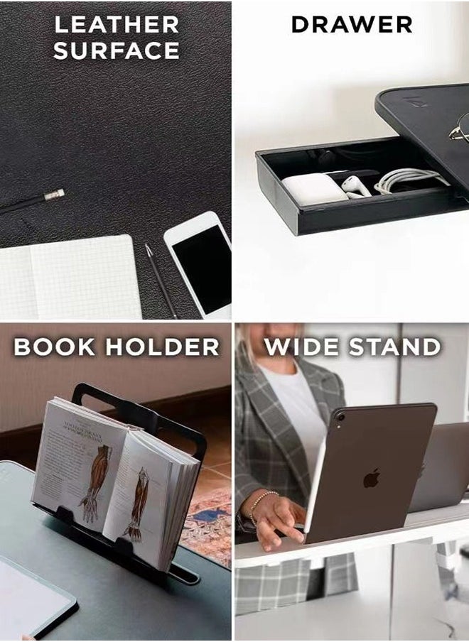 Arabest - Large Adjustable Laptop Table, Bed Desk for Laptop, Desk for Bed, Lap Desk for Laptop, Adjustable Lap Desk for Bed, Portable Desk, Laptop Bed Table for Laptop Stand for Bed Floor Desk - Image 1