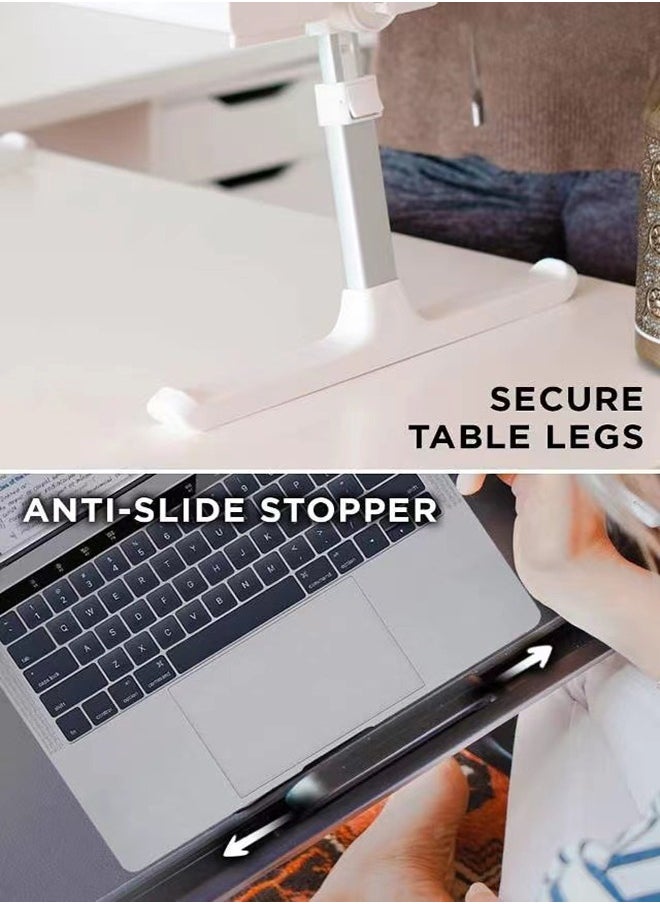 Arabest - Large Adjustable Laptop Table, Bed Desk for Laptop, Desk for Bed, Lap Desk for Laptop, Adjustable Lap Desk for Bed, Portable Desk, Laptop Bed Table for Laptop Stand for Bed Floor Desk - Image 1