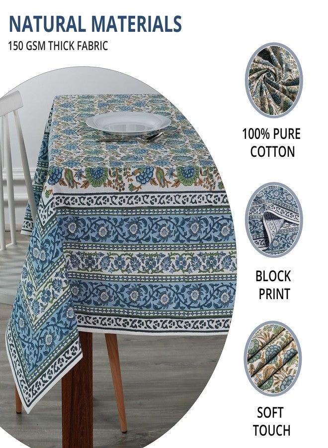 Ridhi -Asparagus Green 60x60 Inches Square 100% Cotton Hand Block Print Tablecloth Washable Halloween Thanksgiving/Christmas Parties/Wedding Use,Fall décor Farmhouse Dining Dinner Tablecloth - Image 5