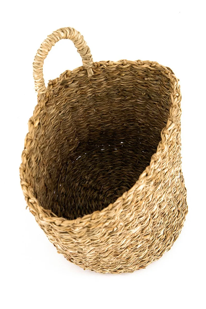 Muy Mucho Round Vegetable Fiber Basket, Brown