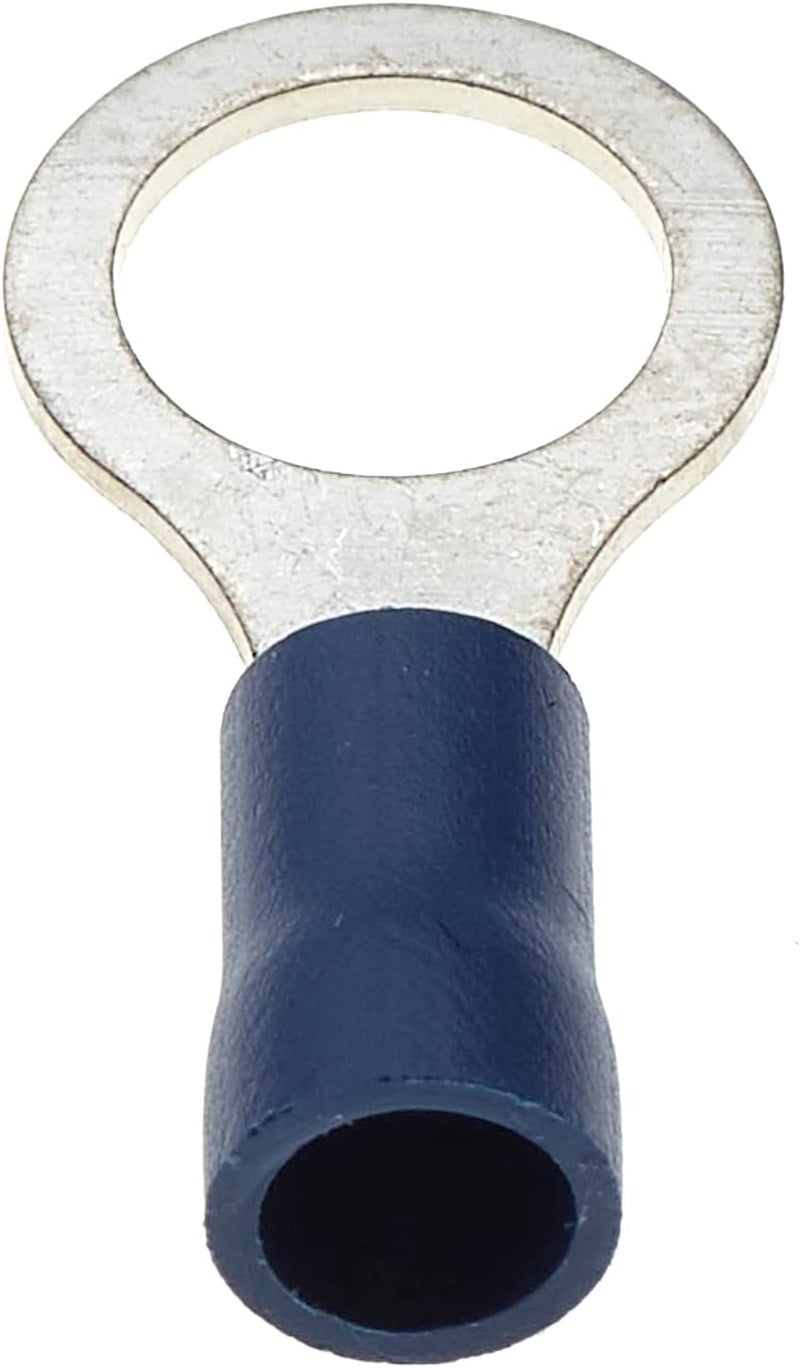 Keple Ring Crimp Terminal Pack - Blue, 8mm, 30A, 16-14 AWG, Heat Shrink Connectors, Tinned Copper - Image 3