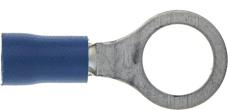 Keple Ring Crimp Terminal Pack - Blue, 8mm, 30A, 16-14 AWG, Heat Shrink Connectors, Tinned Copper - Image 4
