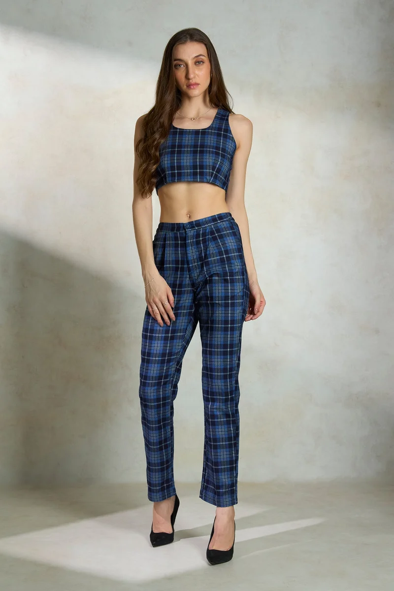 فيرجيو Cotton Fitted Brunchwear Back Tieup Crop Tops for Women