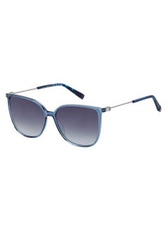 TOMMY HILFIGER Women's UV Protection Square Sunglasses - Th 2095/S Blue Millimeter - Lens Size: 57 Mm  - Image 1