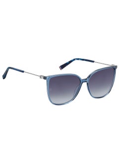 TOMMY HILFIGER Women's UV Protection Square Sunglasses - Th 2095/S Blue Millimeter - Lens Size: 57 Mm  - Image 2