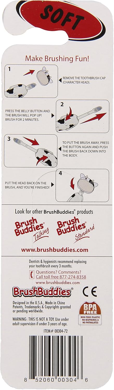 Brush Buddies Manual Poppin Milky Wayne Toothbrush - Image 3