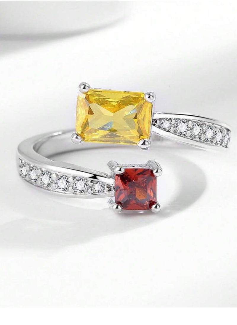 Equal - Stainless Steel Silver Ring For Women One Size - Image 1