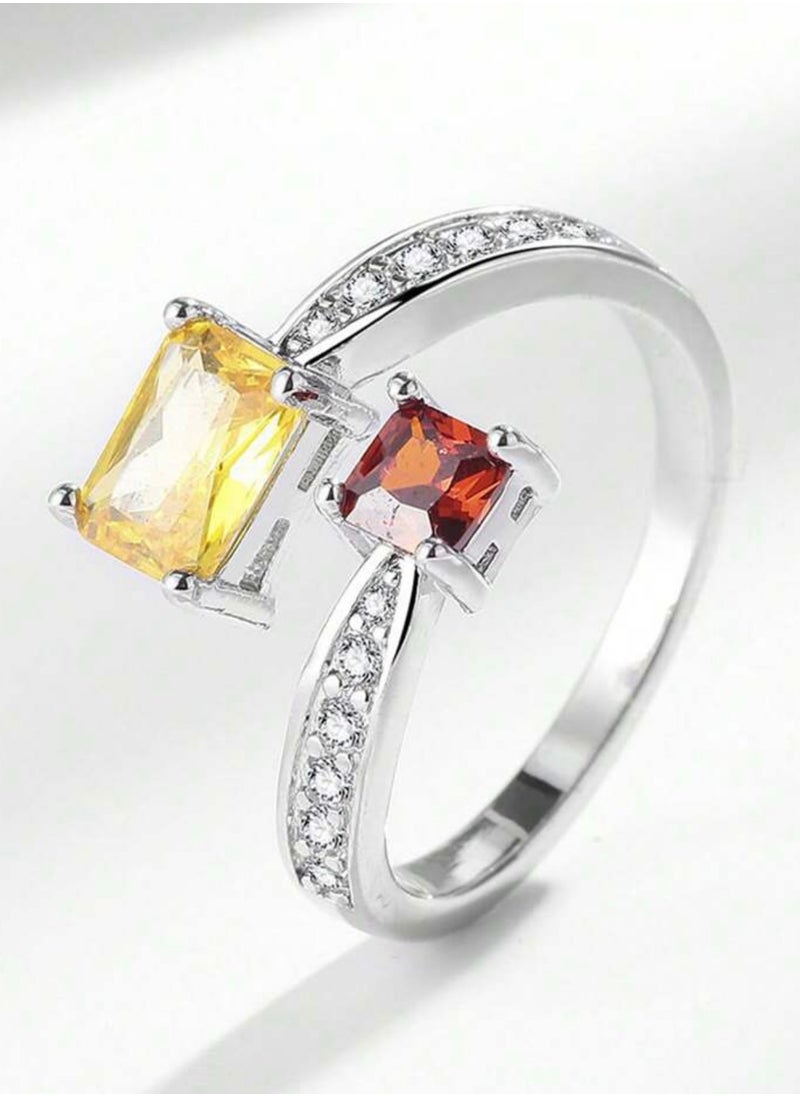 Equal - Stainless Steel Silver Ring For Women One Size - Image 1