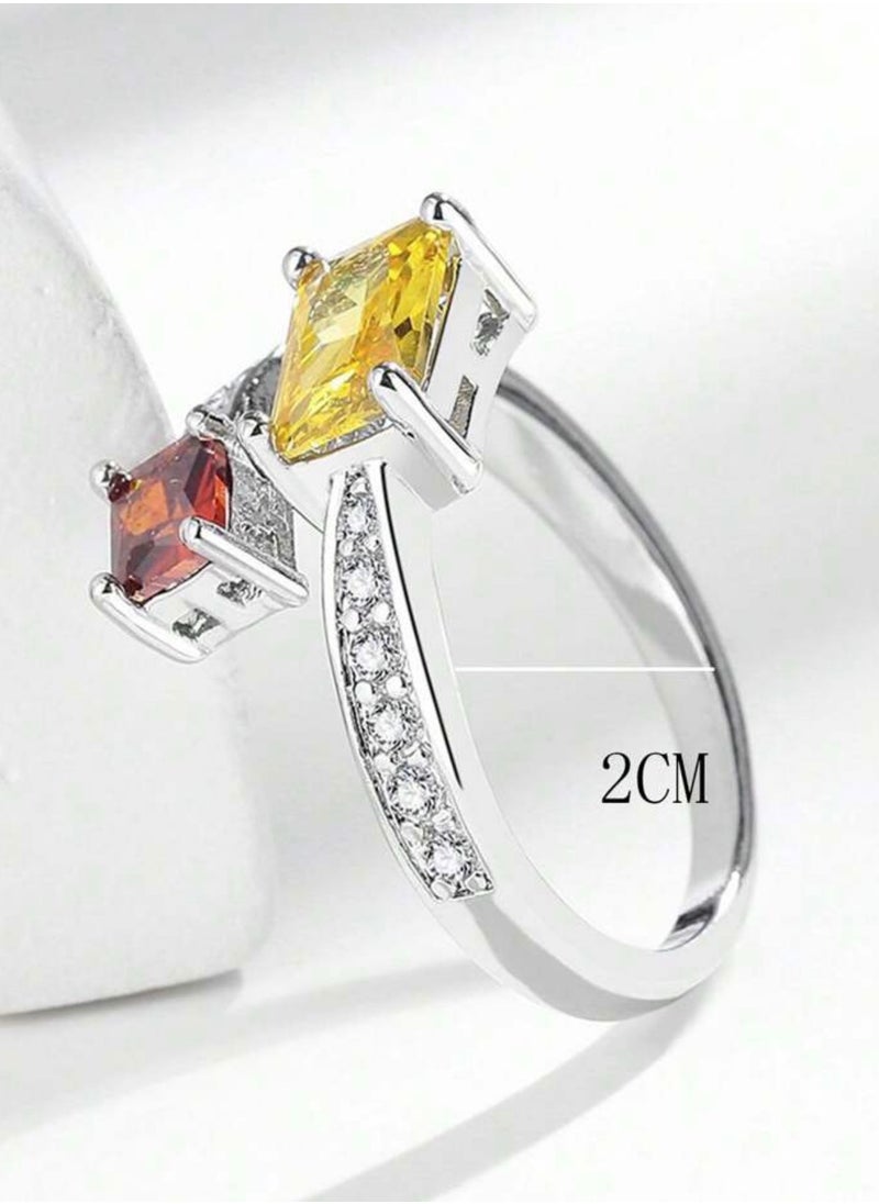 Equal - Stainless Steel Silver Ring For Women One Size - Image 1