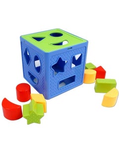 Montessori educational games for children, a game for sorting shapes and letters inside a box consisting of 8 shapes, 8 letters and a box, games for developing children’s skills, a valuable gift for children
