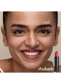 Ruby's Organics Semi-Matte Lipstick For Women, Hydrating And Highly Pigmented, Moisturizing & Non Drying, Lightweight & Long Lasting Formula, Lip Makeup, Paraben-Free, Pink Rhubarb, 3.7G  - Image 5