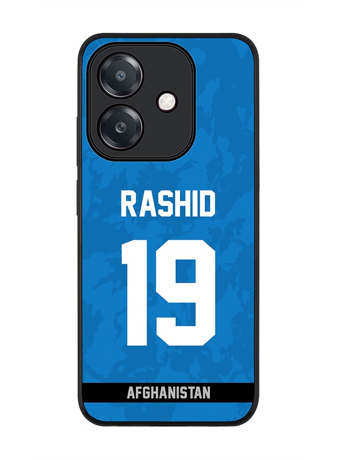Stylizedd For Oppo A3x 4G / A3 4G Case,Slim fit Camera Protection, Shockproof Thin Phone cover - Afghanistan Rashid Khan, Jersey No 19 - Image 1