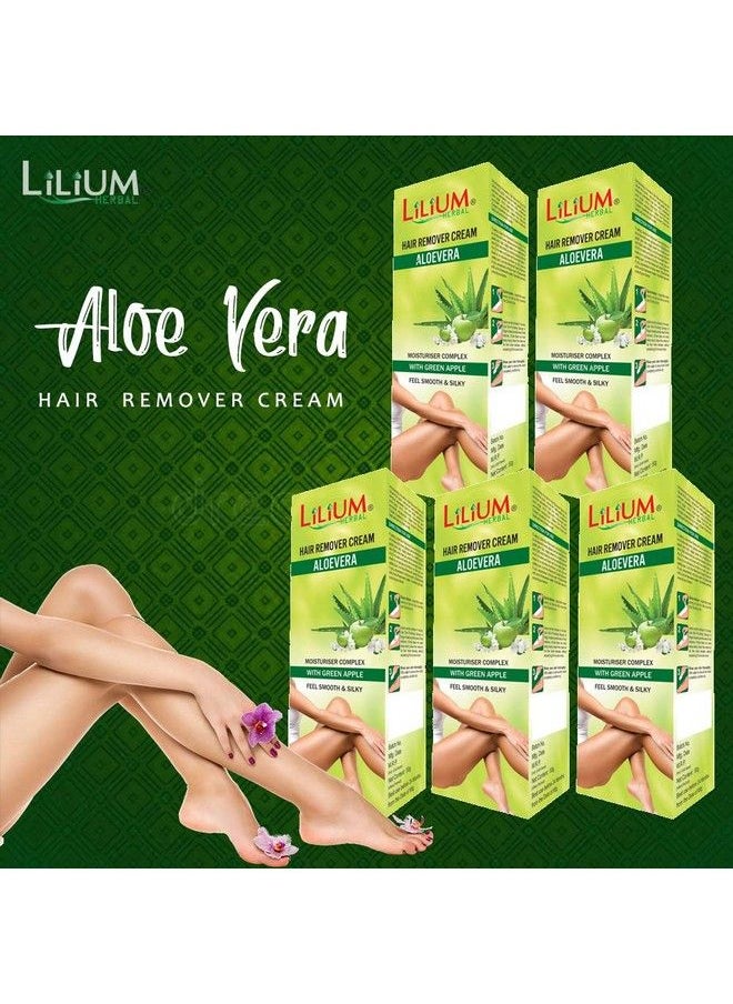 Lilium Herbal كريم إزالة الشعر بالصبار من ليليوم 50 جرام عبوة من 5 قطع  - Image 1