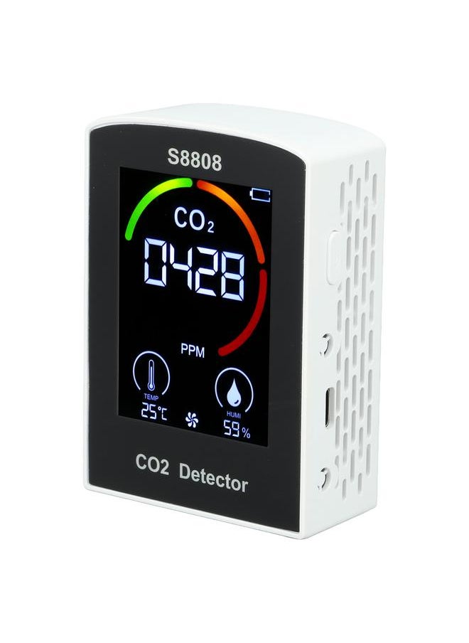 Thoraya CO2 Detector with Display Screen ABS Battery USB Charging Multi Function CO2 Monitor Meter for Indoor Office Bedroom  - Image 4