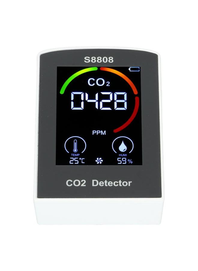 Thoraya CO2 Detector with Display Screen ABS Battery USB Charging Multi Function CO2 Monitor Meter for Indoor Office Bedroom  - Image 5