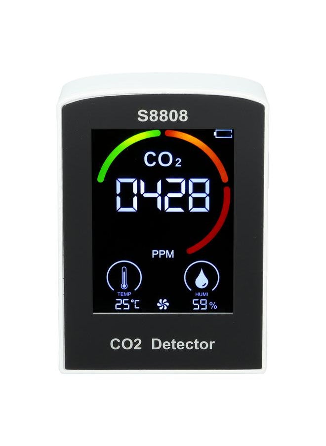 Thoraya CO2 Detector with Display Screen ABS Battery USB Charging Multi Function CO2 Monitor Meter for Indoor Office Bedroom  - Image 2