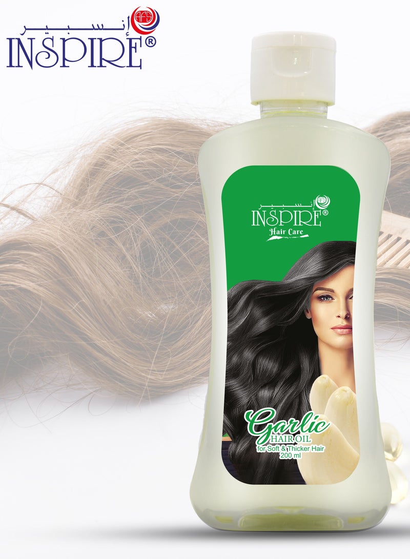 Inspire Garlic Hair Oil 200ML - Image 2