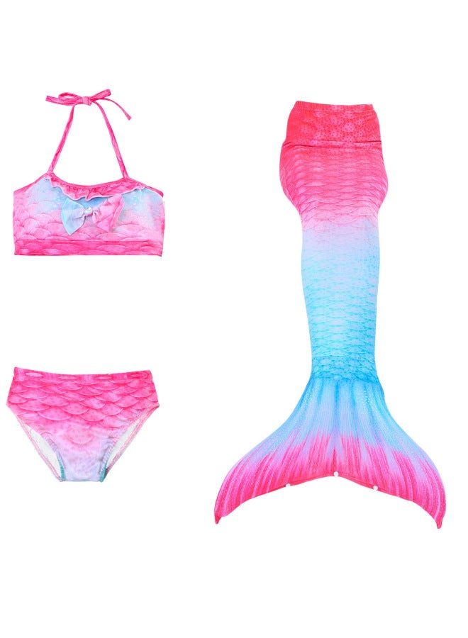 Mermaid Costume Dress - Girls Mermaid Fishtail Costume Dress - JP21, 130 - Princess Dress Up, Halloween Cosplay, Fancy Party Wear, Birthday Costume, Fantasy Outfit Swimsuit - Image 5
