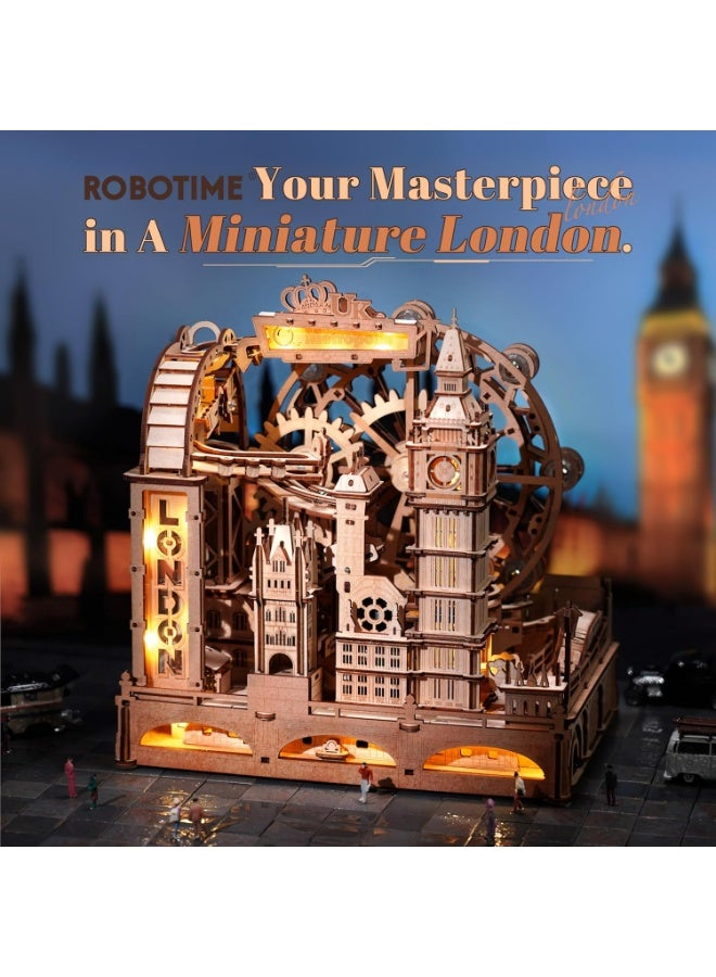 ROBOTIME ROKR Marble Travel • London Marble Run Wooden 3D Puzzle EGB01 - Image 5