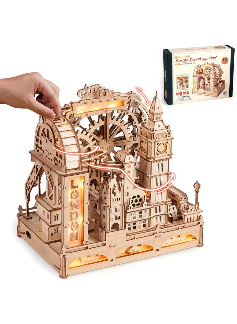 ROBOTIME ROKR Marble Travel • London Marble Run Wooden 3D Puzzle EGB01 - Image 1