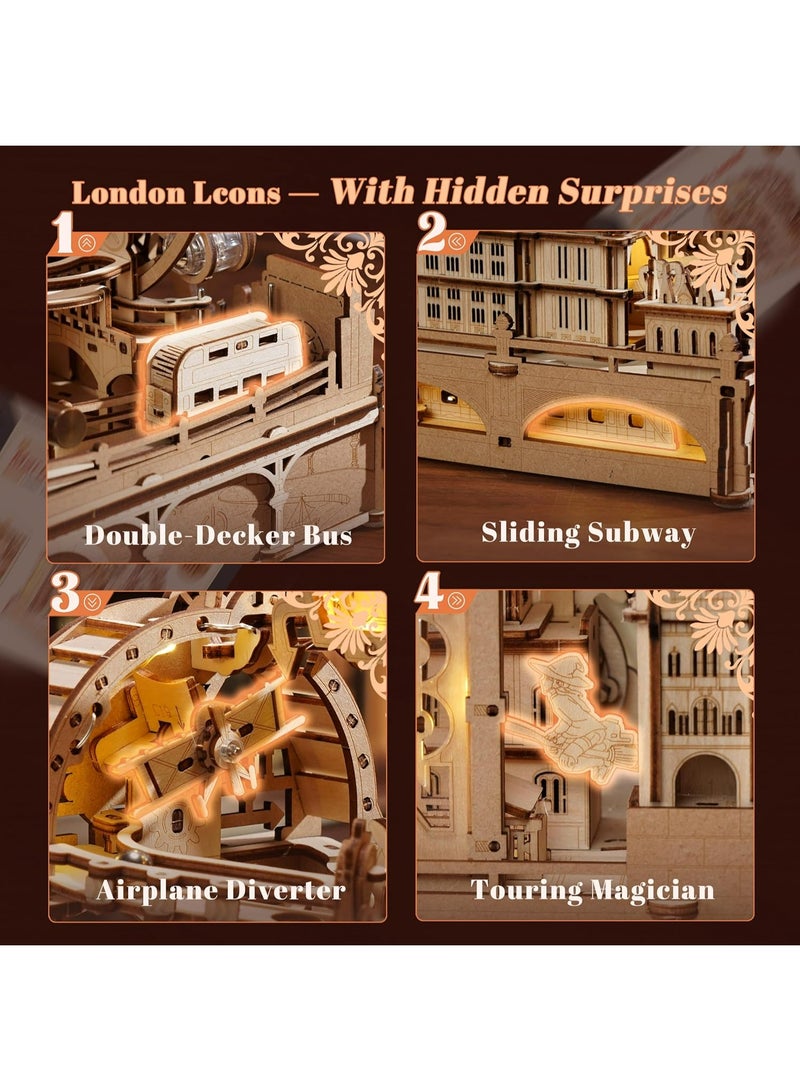ROBOTIME ROKR Marble Travel • London Marble Run Wooden 3D Puzzle EGB01 - Image 2