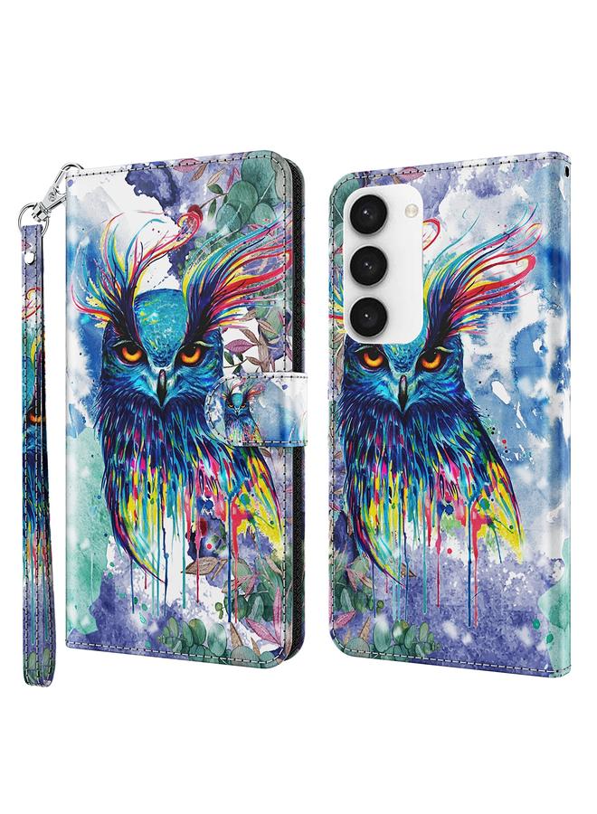 S-TOP Case For Samsung Galaxy S24 5G 3D Painting Pattern Flip Leather Phone Case - Image 1