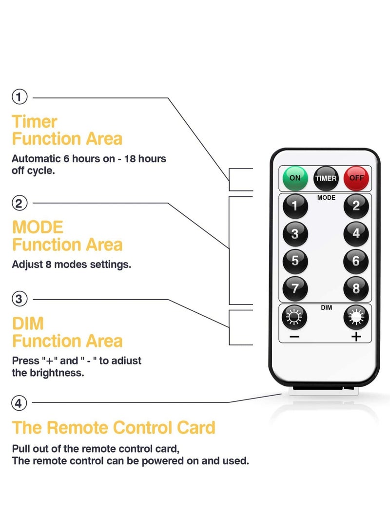 KASTWAVE Fairy String Lights, Warm White 300 LED, 9.8x9.8 Feet, Hanging Light for Bedroom Wall, Home Decor Lighting, Lighted Bed Room Curtain, Party Wedding Decorations Backdrop - Image 3