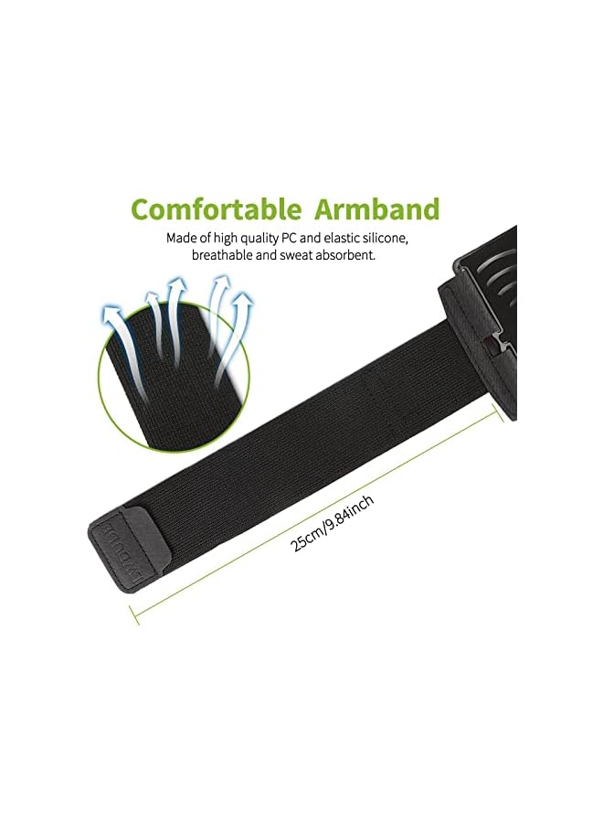 Green Tiger Phone Armband Holder, 360° Rotating Universal Sports Armband Suitable for All Phones, Outdoor Armband Phone Holder Suitable for Running Sports Camping Mountaineering Cycling (Black) - Image 2