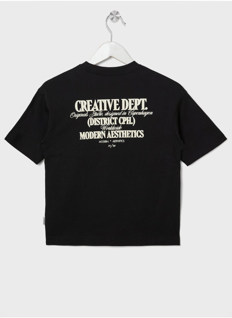 Jack & Jones Junior - Kids Jorroxbury Type Crew Neck T-Shirt - Image 1
